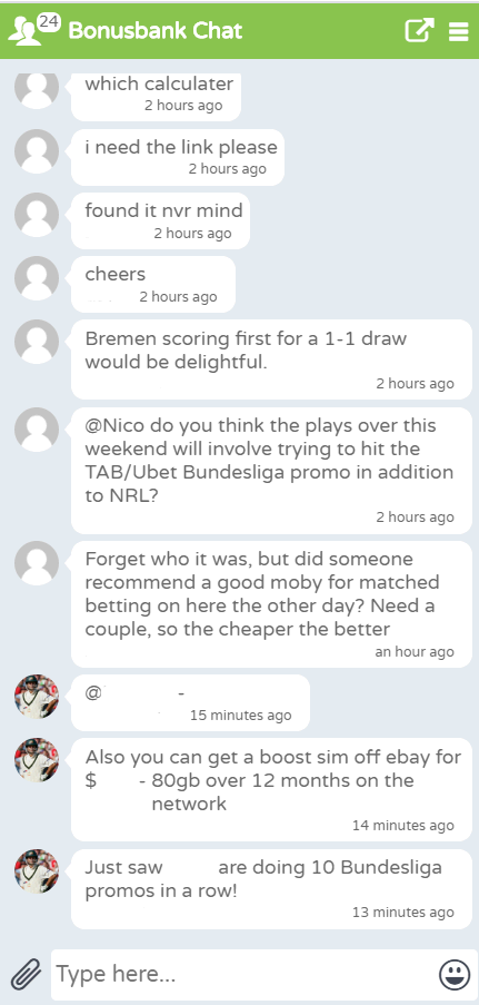 Bonusbank Live Chat